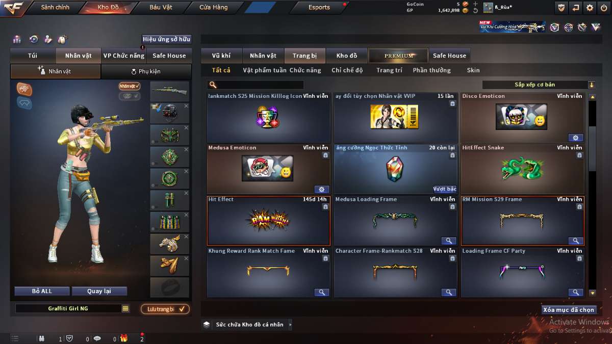 shop acc cf uy tin gia re